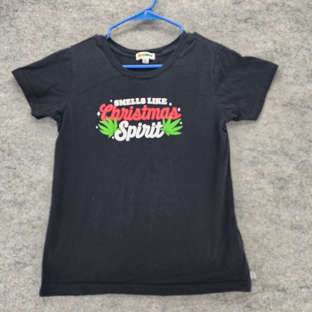 Tipsy Elves Shirt Womens Small Smells Like Christmas Spirit